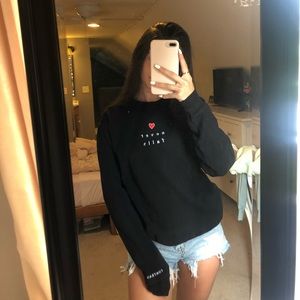 Black crew neck